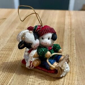 Marys Moo Moos sledding ornament